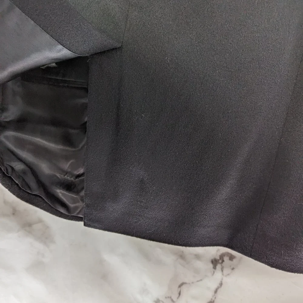 J Crew Blazer Mens Medium Black Velvet 3 Button Suit Jacket Sport Coat